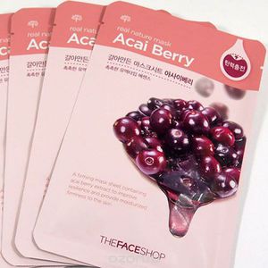 The Face Shop Тканевая маска для лица с экстрактом ягод асаи REAL NATURE, 20 г
