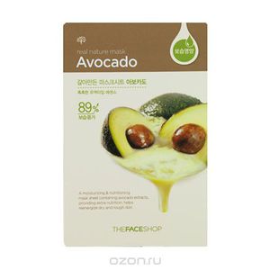 The Face Shop Тканевая маска для лица авокадо REAL NATURE , 20 г