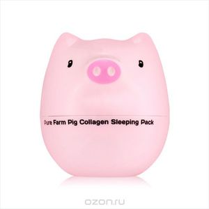 TonyMoly Ночная маска для лица Pure Farm Pig Collagen Sleeping Pack, 80 мл