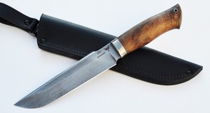 Нож Скорпион (ХВ5-АЛМАЗКА, корень ореха)