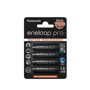 аккумуляторы Panasonic Eneloop Pro AA 2500 — 4шт.