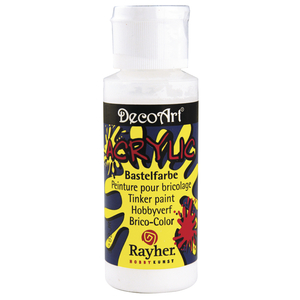 Краска акриловая DecoArt, 59мл (чёрный/белый)