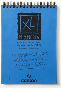 Альбом CANSON Mix Media "XL" 300г/м2 А4 30л