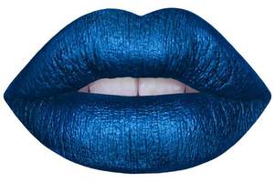 Denim | Metallic Blue Lipstick | Lime Crime