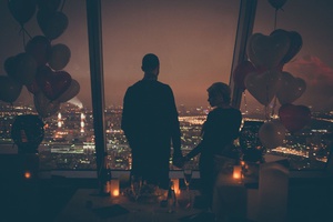 Романтический ужин на небоскребе