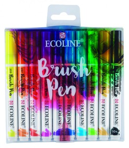 Акварельные маркеры "Ecoline" перо-кисть