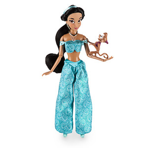 Jasmine Classic Doll with Abu Figure - 12''