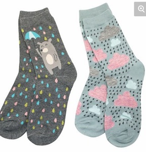 Носки Облака+Медведь с зонтом