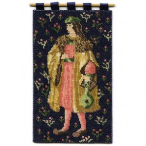 Cluny Merchant dollhouse needlepoint wallhanging kit