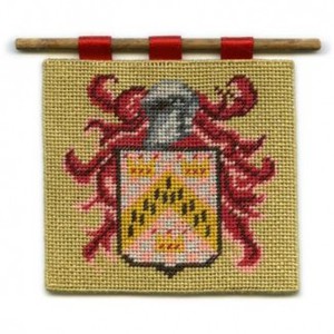 Chevron dollhouse needlepoint wallhanging kit