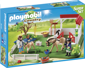 Playmobil SuperSet 6147 Paddock avec chevaux