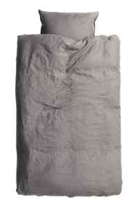 Washed linen duvet cover set