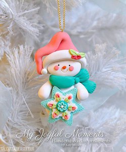 Елочные игрушки из полимерной глины