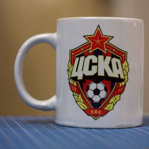 Кружка с эмблемой ПФК ЦСКА Москва