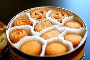 датское печенье в жестяной коробке