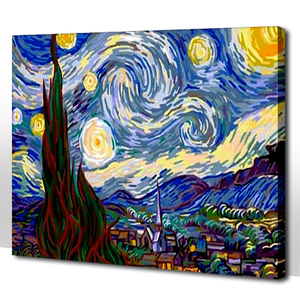 Картина по номерам, Ван Гог "Звездная ночь"