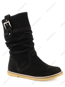 Зимние полусапоги на плоском ходу