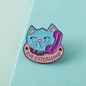 End Catcalling Enamel Pin / Etsy - PunkyPins