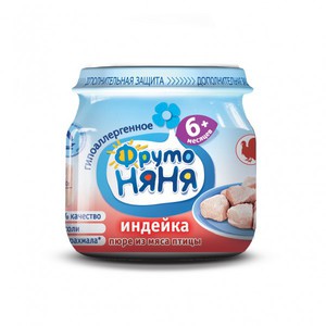 Пюре ФрутоНяня из мяса индейки