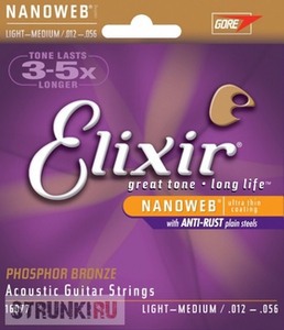 LIXIR 16077 PHOSPHOR BRONZE NANOWEB LIGHT-MEDUIM