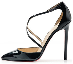 Black Noir Crossed Pump