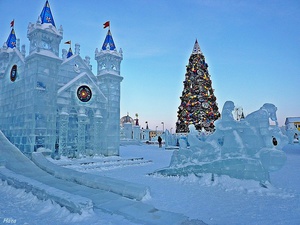 Ледяные города на Поклонной горе