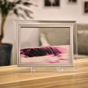 glass quicksand landscape painting 3D hourglass