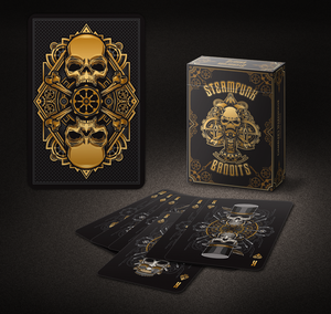 Bicycle Limited Steampunk Bandits (Black) Playing Cards