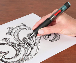 The Pointillist Artist's Electronic Pen (ink dot generating electric pen)