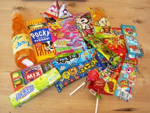 Японские сладости и фастфуд