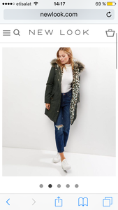 New look Leopard Parka