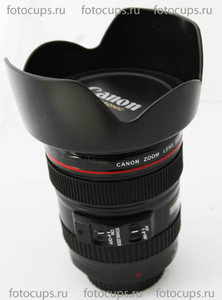 Кружка объектив Canon 24-105mm с блендой