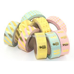 9X Gold Glitter Sticky Washi Tap