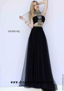 Sexy A Line Halter Neckline Long Winter Formal Dresses