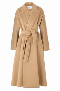 Coat Classic Belted Cashmere (Camel, Light Gray, Light Blue or Light Pink)