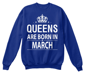 Толстовка Queens are born in March