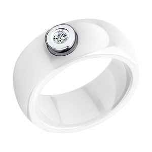 Белое керамическое кольцо