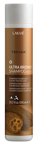 Lakmé Шампунь, освежающий цвет коричневых оттенков волос Tecknia Ultra brown shampoo refresh