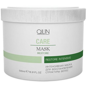 Интенсивная маска для восстановления структуры волос Ollin restore intensive mask