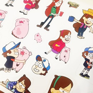 Гравити Фоллз (Gravity Falls). Лист виниловых наклеек А4