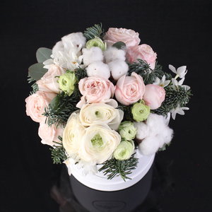 цветы в коробке