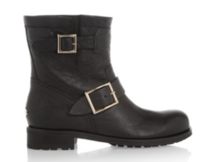 JIMMY CHOO Youth leather ankle boots