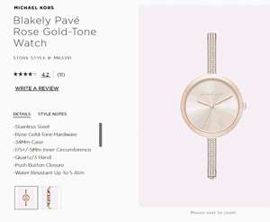 Blakely Pavé Rose Gold-Tone Watch