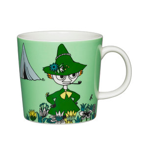 Кружка Moomin Снусмумрик зелёная, фарфор, 0,3 л