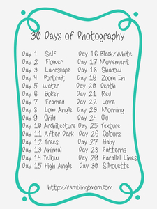 30 days Photography Challenge