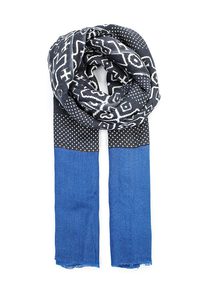 Шарфик серо-синий или чёрно-белый мягонький