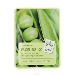 TonyMoly Тканевая маска с экстрактом растительной плаценты Pureness 100 Placenta Mask Sheet, 21 мл