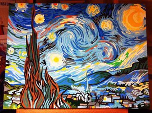Картина по номерам "Ван гог. Звездная ночь"