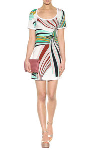 Emilio Pucci Printed Stretch-twill Dress