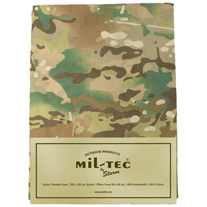 MIL-TEC TWO PIECE MILITARY CAMO BEDDING SET DUVET PILLOW SLEEP COVER MULTITARN